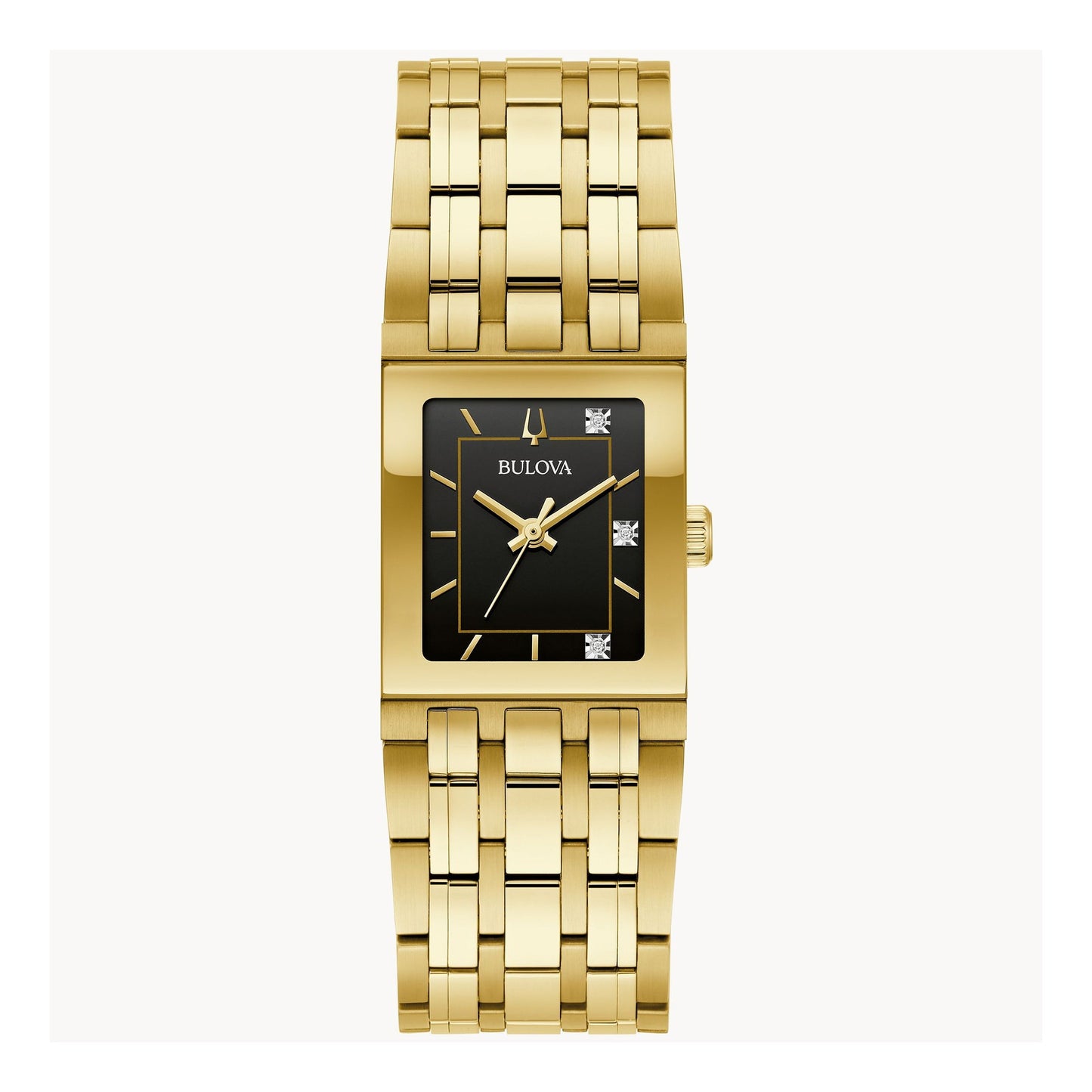 LADIES MARC ANTHONY QUADRA SS RECTANGULAR WATCH DIAL