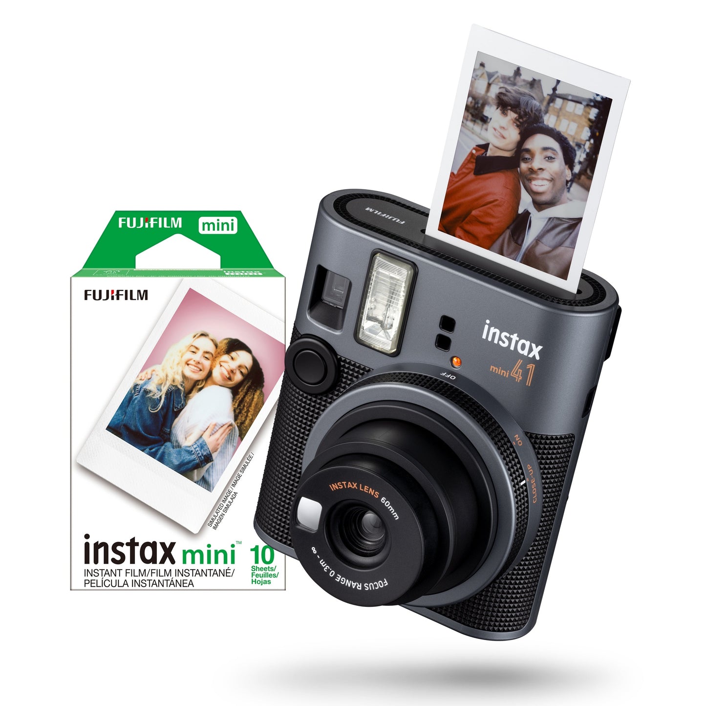 INSTAX MINI 41 INSTANT PHOTO CAMERA BUNDLE BLACK