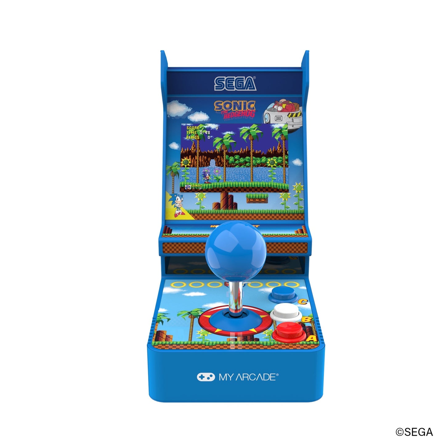 SONIC THE HEDGEHOG JOYSTICK PLAYER PORTABLE RETRO ARCADE