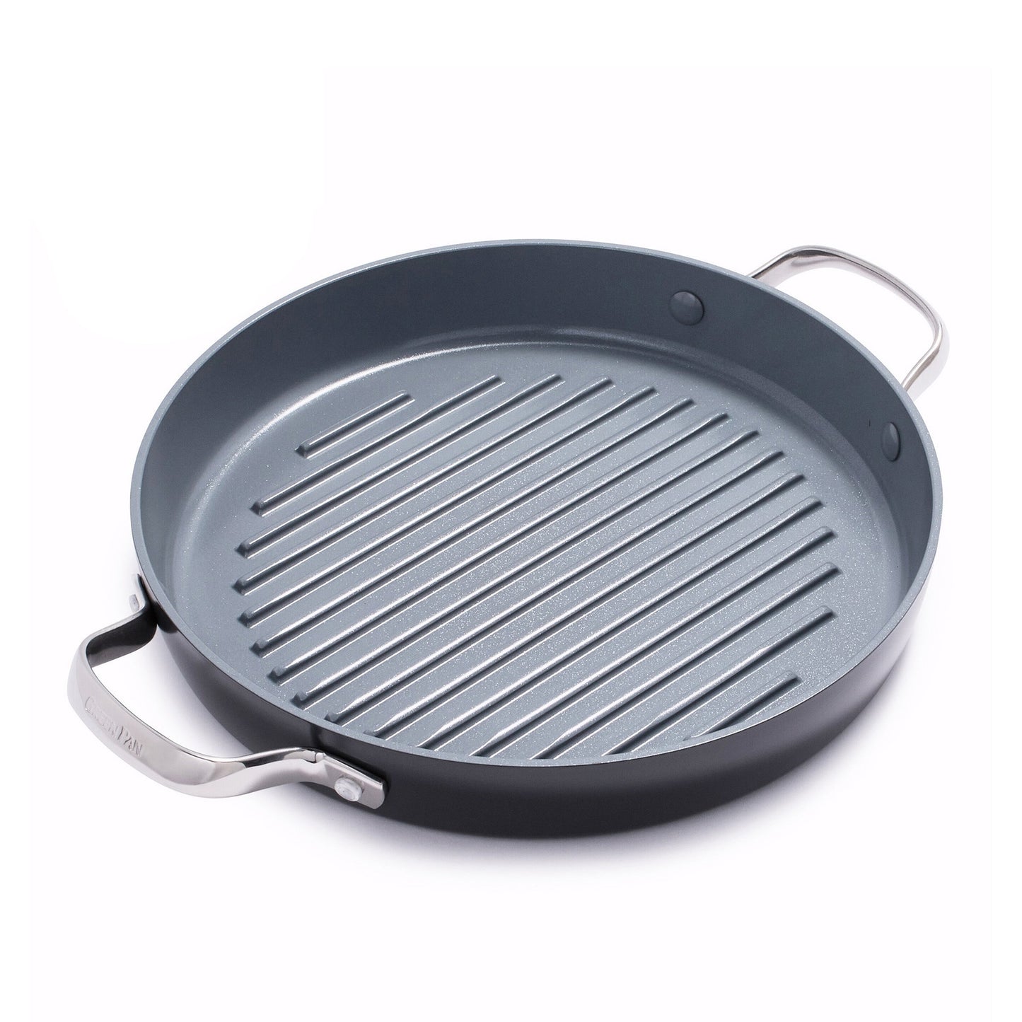VALENCIA PRO 11" CERAMIC NONSTICK ROUND GRILL PAN