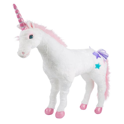 GIANT UNICORN STUFFED PLUSH ANIMAL AGES 3+ YEARS