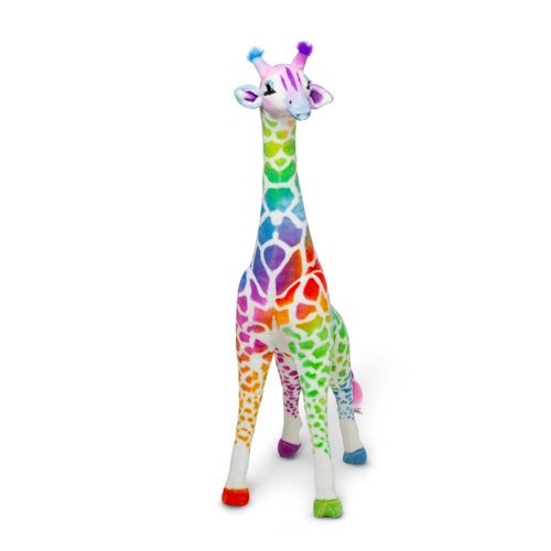 GIRAFFE RAINBOW STUFFED PLUSH ANIMAL AGES 3+ YEARS