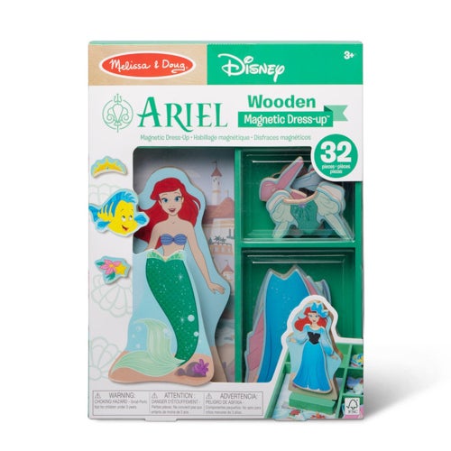 DISNEY MAGNETIC DRESS UP ARIEL AGES 2+ YEARS