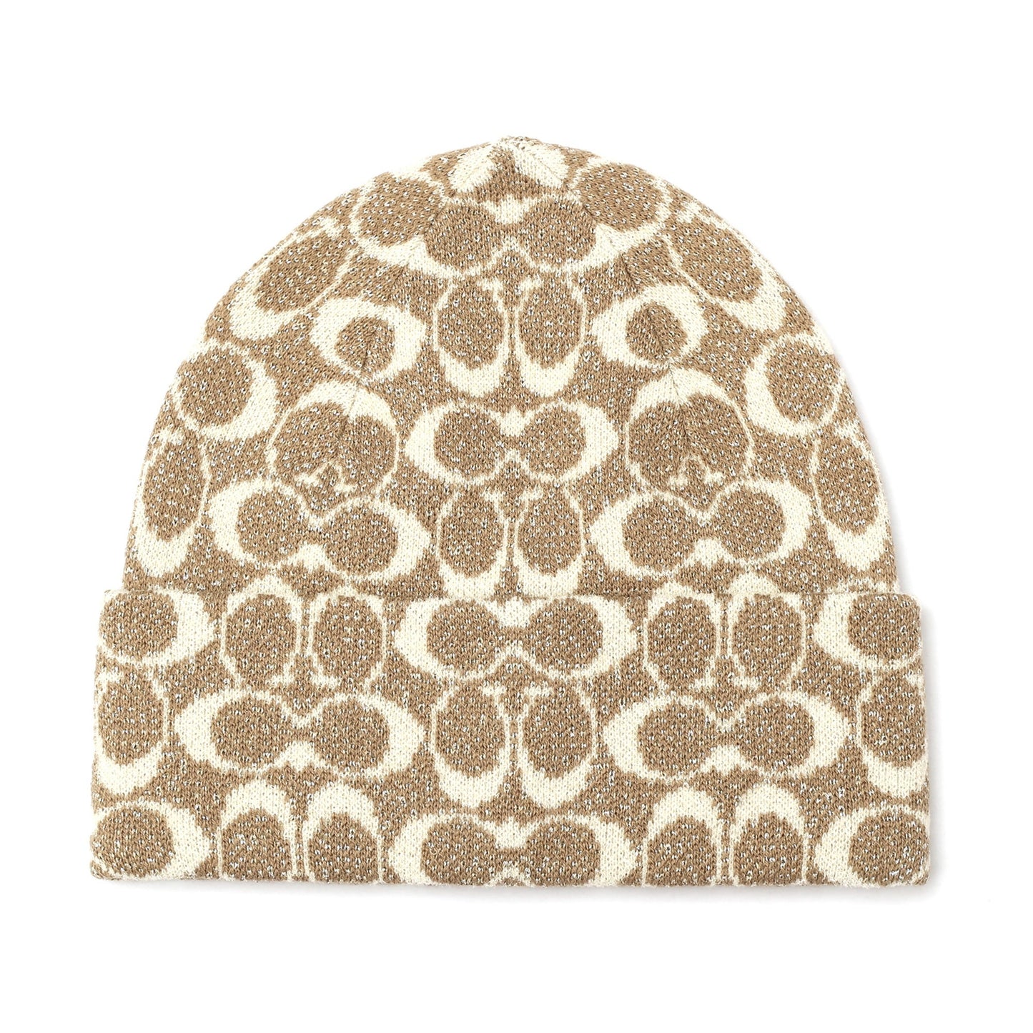 SIGNATURE C KNIT BEANIE BLACK