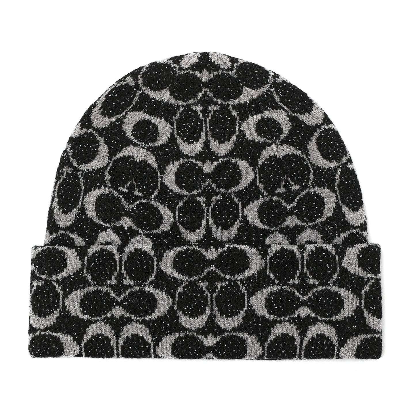 SIGNATURE C KNIT BEANIE GRAY BIRCH