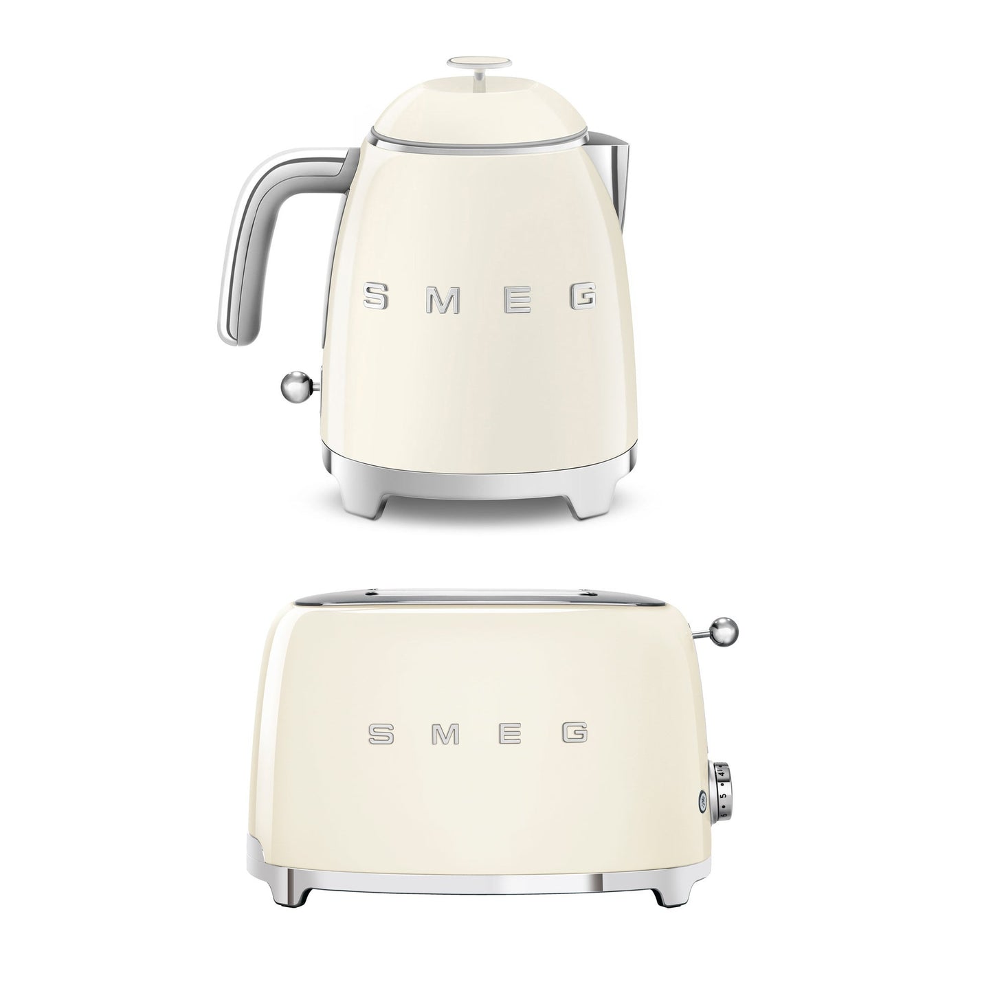 2PC KITCHEN TOASTER & KETTLE BUNDLE CREAM