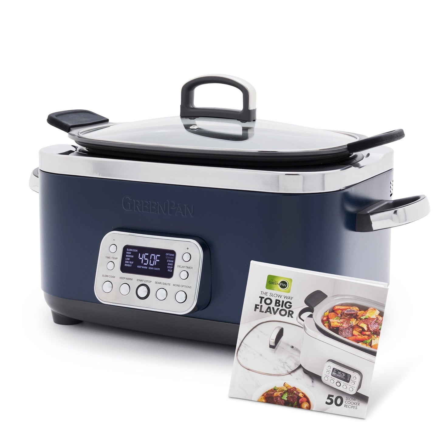 ELITE 14-IN-1 6QT SLOW COOKER OXFORD BLUE
