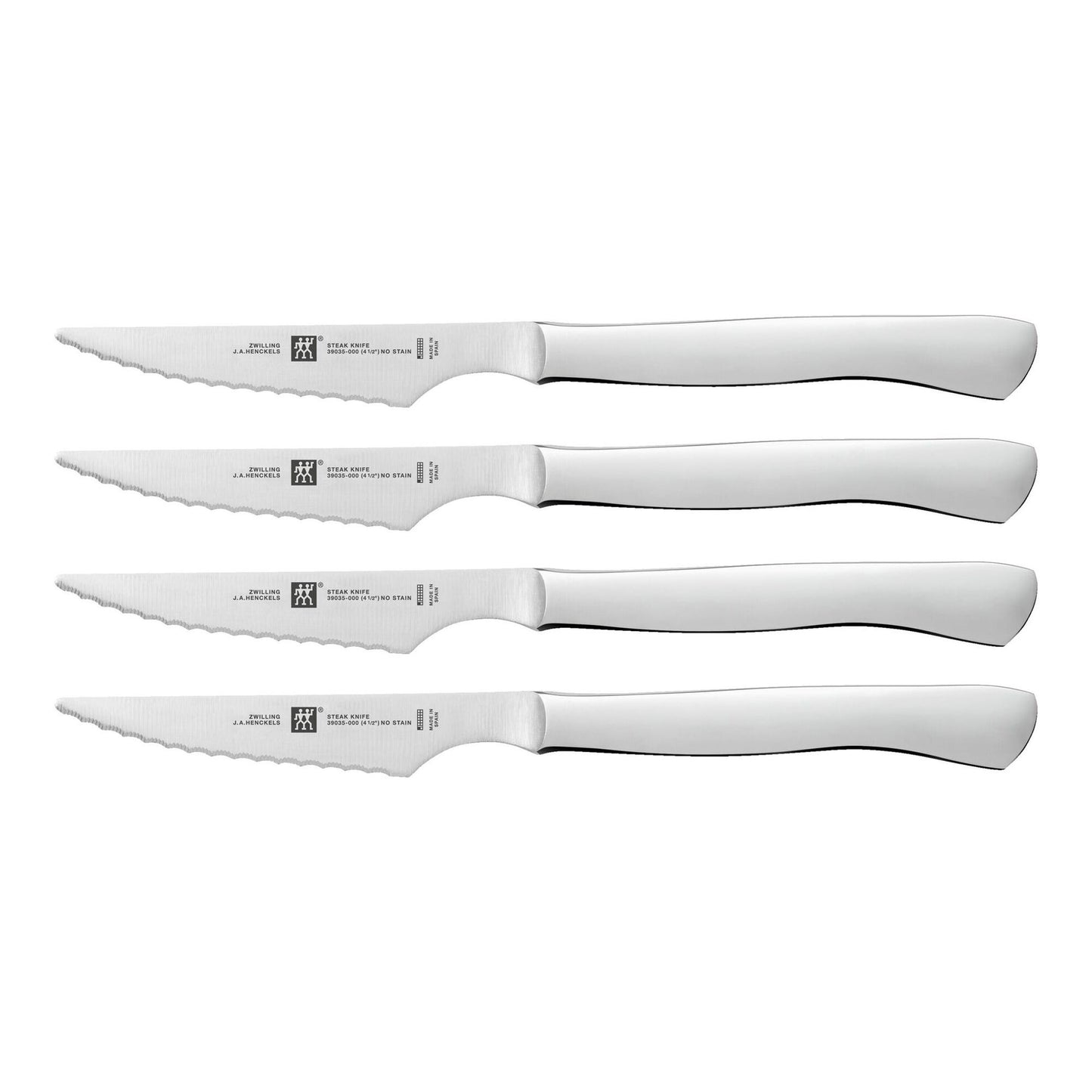 4PC 4" SERRATED STAINLESS STEEL STEAK KNIFE SET