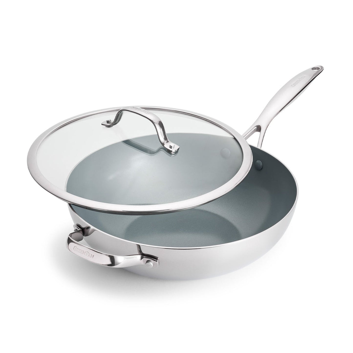 VALENCIA PRO STAINLESS STEEL 12" WOK W/ LID