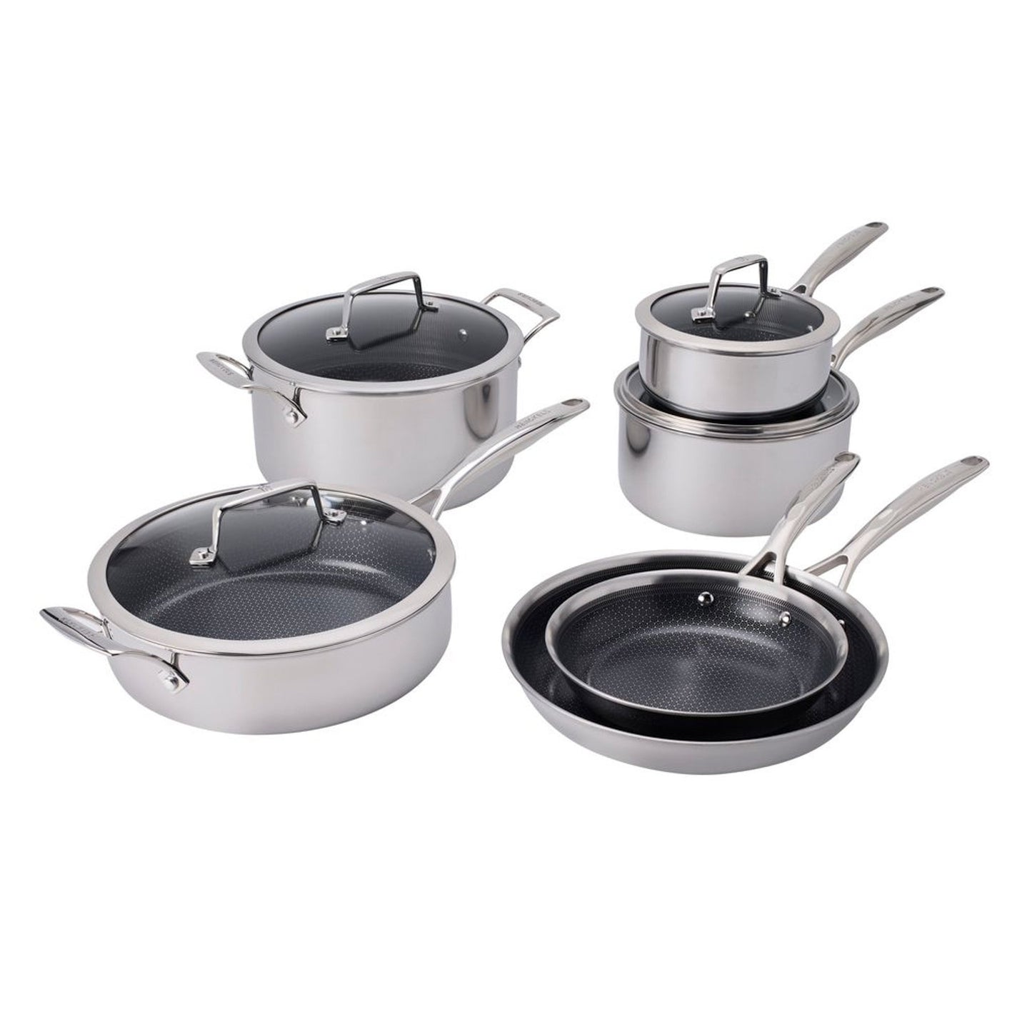 PARADIGM CERAMIC 10PC SS DUAL PERFORMANCE COOKWARE SET
