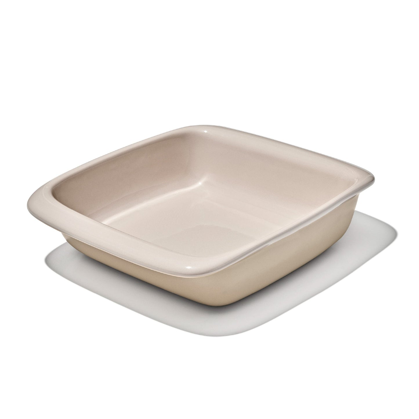 2QT SQUARE STONEWARE BAKING DISH BISCUIT