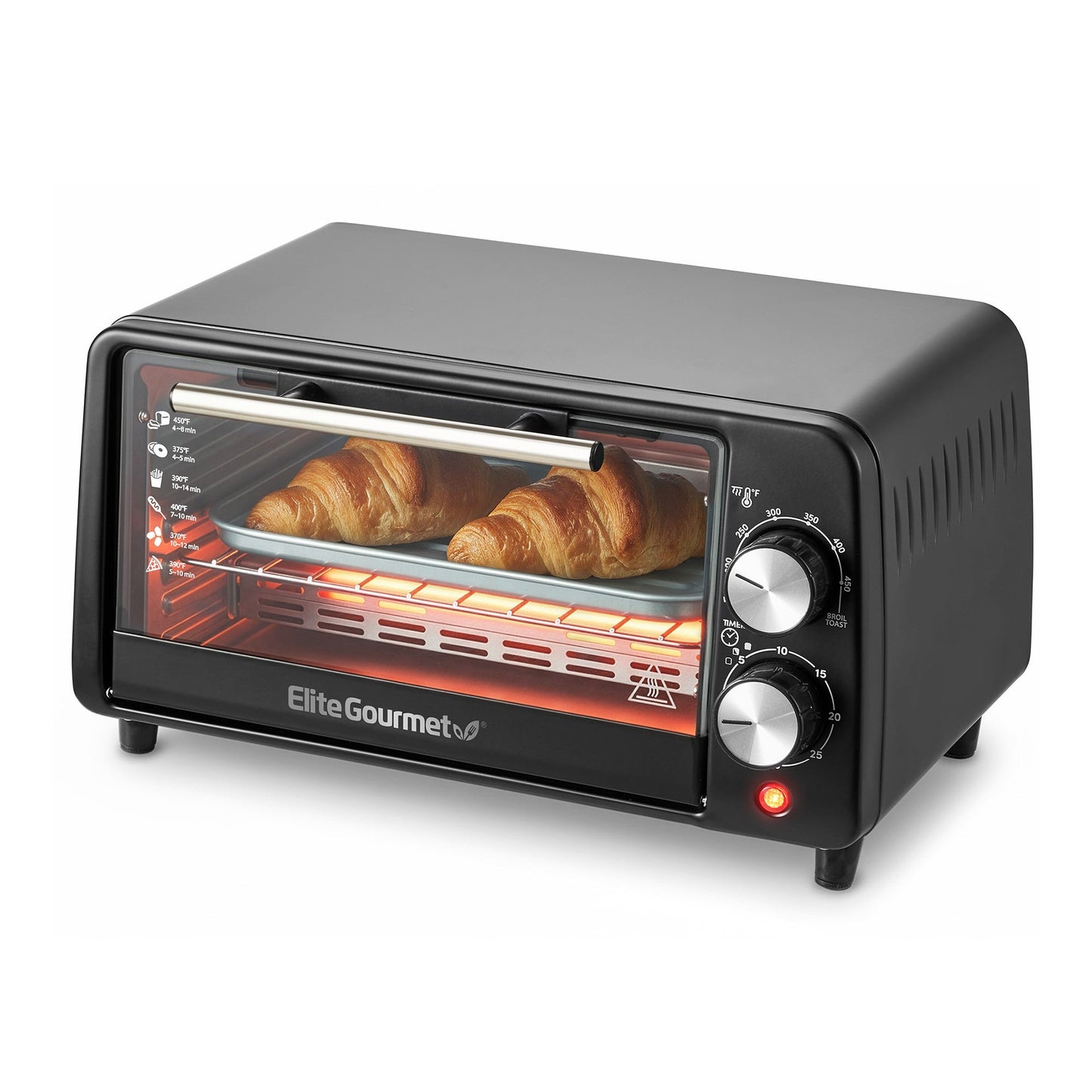 4-SLICE 9L ELECTRIC TOASTER OVEN BLACK