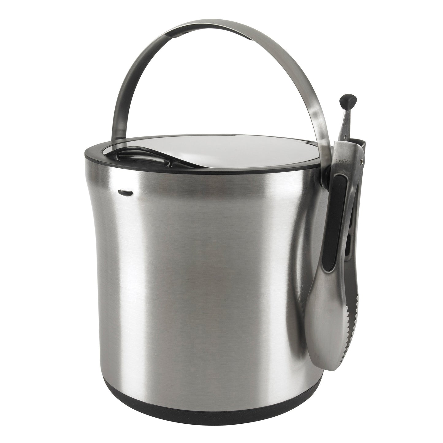 STEEL ICE BUCKET & TONGS SET