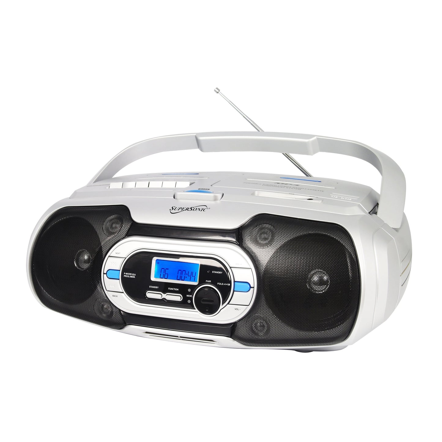 BLUETOOTH PORTABLE AUDIO SYSTEM - CD/MP3/BLUETOOTH/USB/AUX