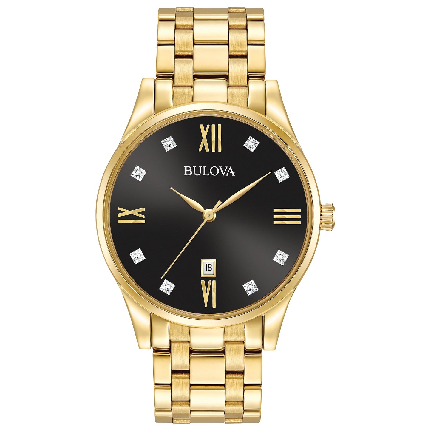 MENS DIAMOND STAINLESS STEEL WATCH DIAL