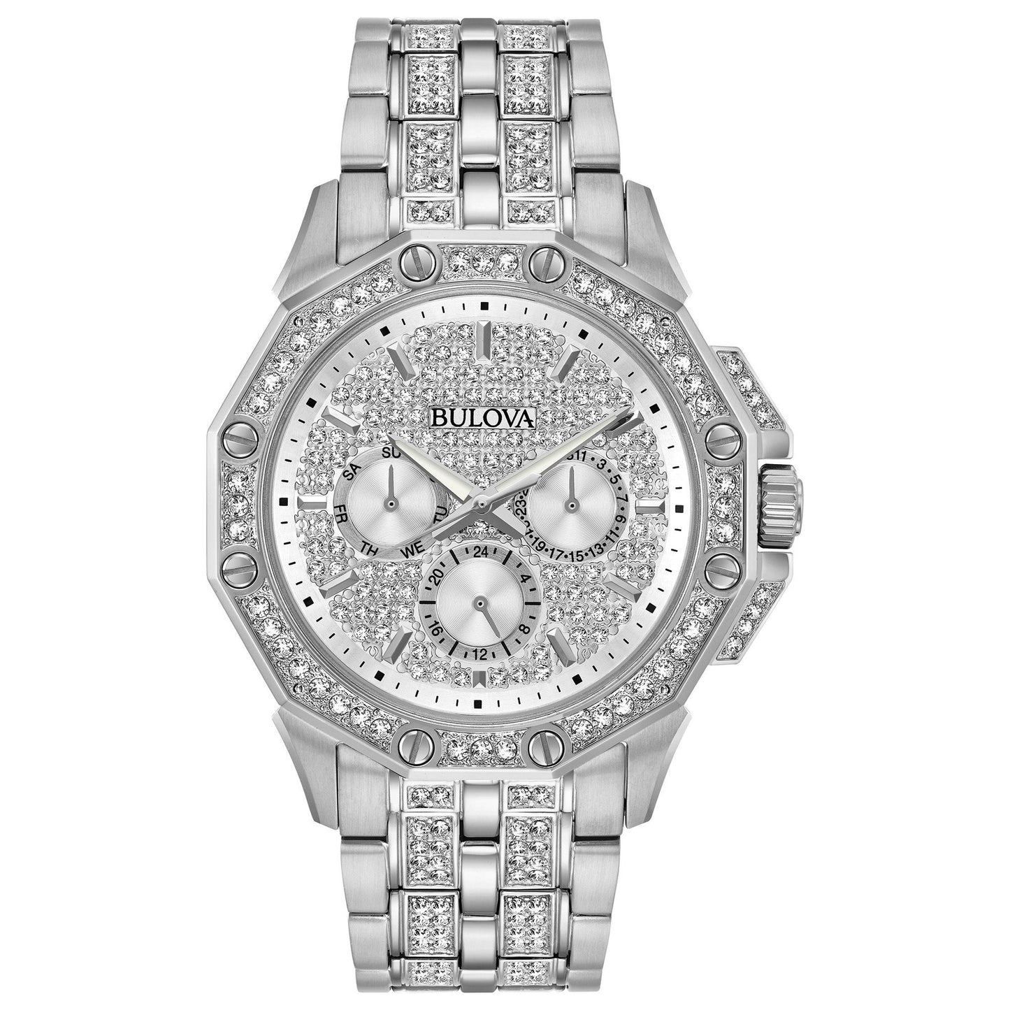 MENS OCTAVA SWAROVSKI CRYSTAL WATCH