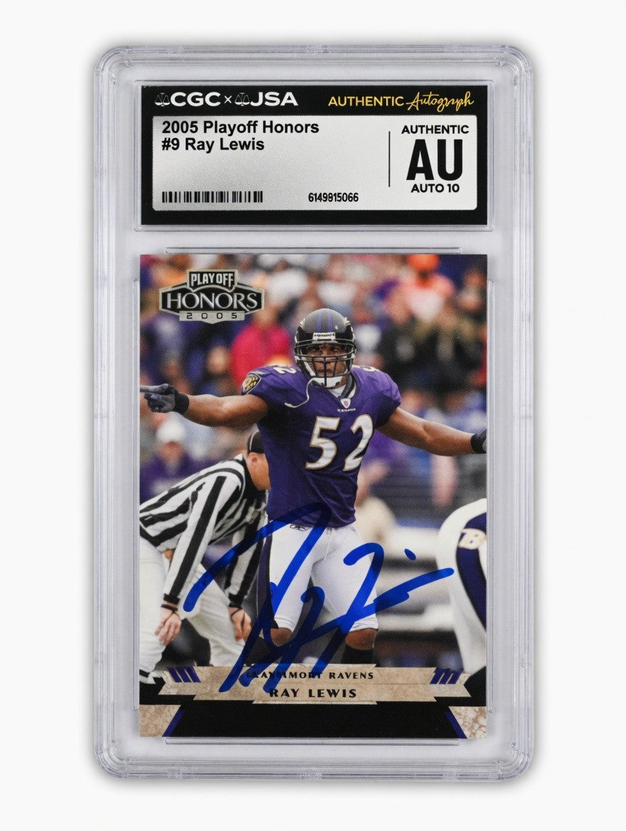 Ray Lewis - 2005 Playoff Honors Auto 10
