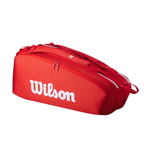 Super Tour Red 6 Pack Tennis Bag, Red