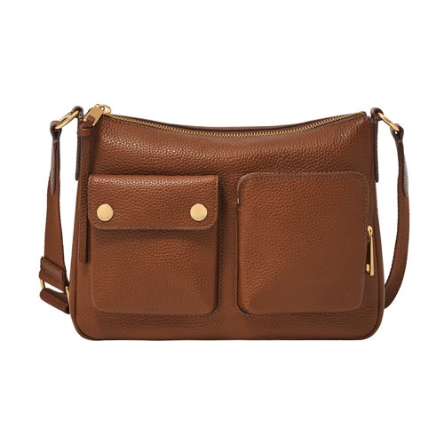 Maysen Leather Crossbody Bag, Brown