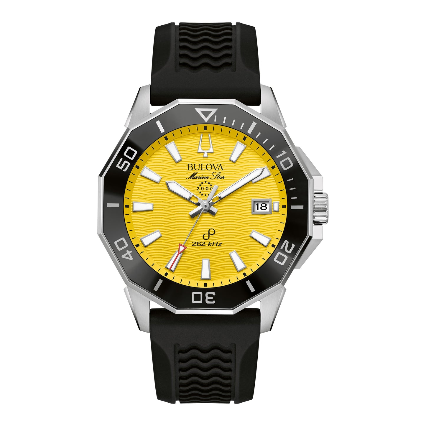 MEN'S MARINE STAR SERIES C PRECISIONIST SILICONE STRAP WATCH, DIAL