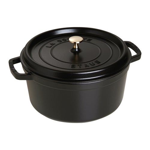 7qt Cast Iron Round Dutch Oven Matte Black