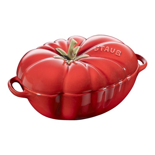 0.525qt Petite Tomato Cast Iron Cocotte Cherry