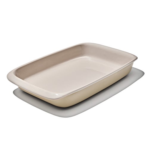 Good Grips 3qt Stoneware Rectangle Baking Dish Biscuit
