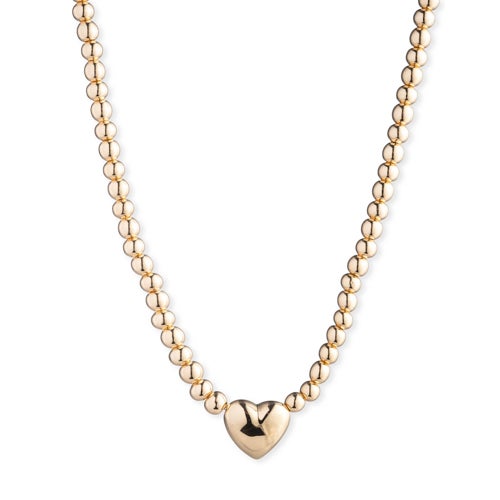 Puffy Heart Pendant Necklace