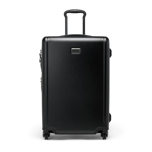 Ventra Medium Expandable Checked Hardside Luggage Black
