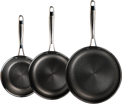 Inducore Trio Set - 8 inch, 9.5 inch, and 11 inch Skillets