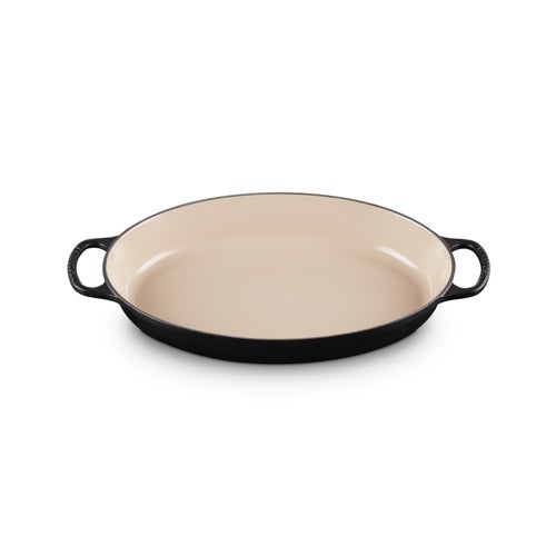 3qt Signature Cast Iron Oval Baker Licorice