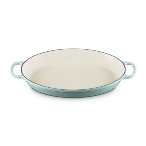 3qt Signature Cast Iron Oval Baker Sea Salt