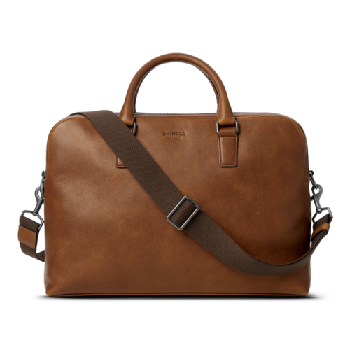 Shinola Double Zip Briefcase