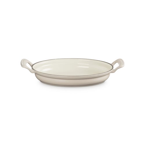 1.75qt Modern Heritage Cast Iron Oval Gratin, Brioche