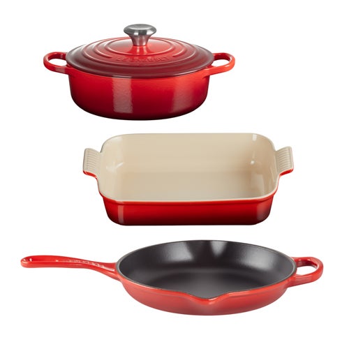 4pc Kitchen Essentials Set Cerise