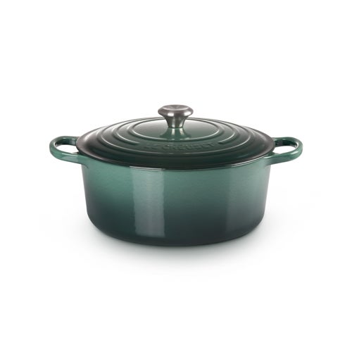 9qt Signature Cast Iron Round Dutch Oven Artichaut
