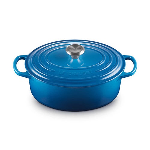2.75qt Signature Cast Iron Oval Dutch Oven Marseille