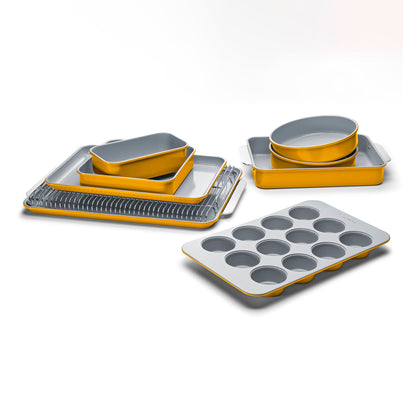 11PC NON-TOXIC NONSTICK CERAMIC MEGA BAKEWARE SET
