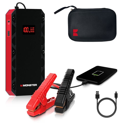8000mAh Jump Starter Power Bank w/ Sparkless Smart Cable
