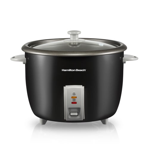 30 Cup Rice Maker & Food Steamer Black