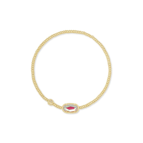 Kendra Scott Grayson Gold Stretch Bracelet in Dichroic Glass