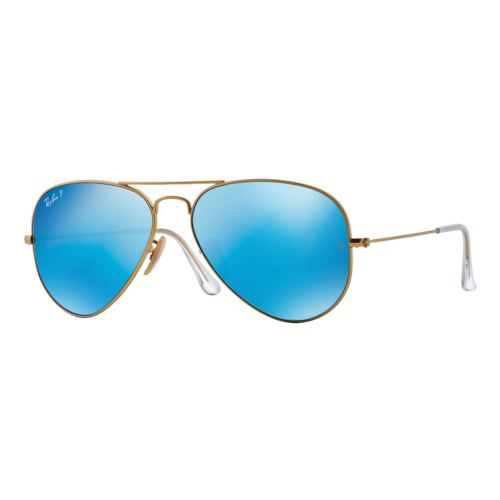 Ray-Ban Polarized Aviator Flash Lens Sunglasses