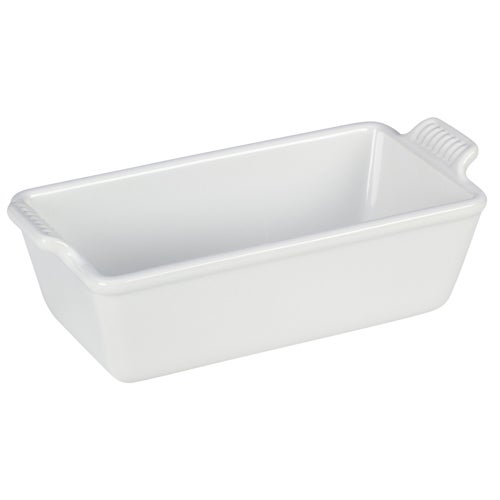 9" Heritage Stoneware Loaf Pan White