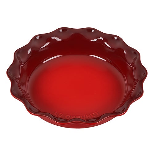 9" Heritage Stoneware Pie Dish Cerise
