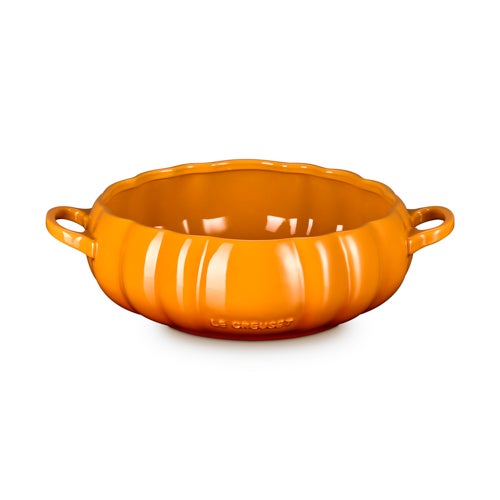 4qt Pumpkin Stoneware Serving Bowl Persimmon