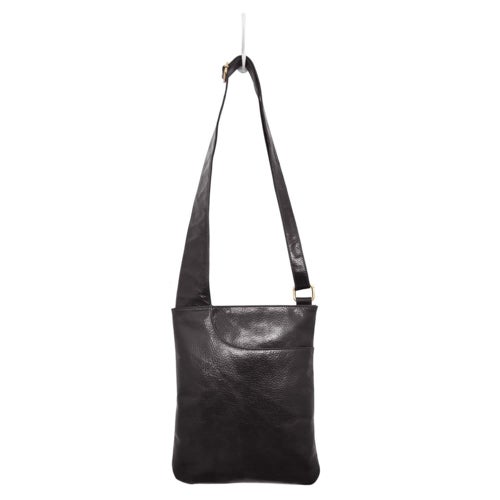 Athena Leather Crossbody Black
