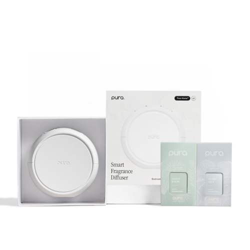 pura Home 5th Gen Diffuser Set with Pacific Aqua and Linens & Surf by pura