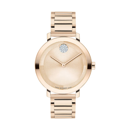 LADIES' BOLD EVOLUTION 2.0 SS WATCH W/ CRYSTAL DOT, DIAL