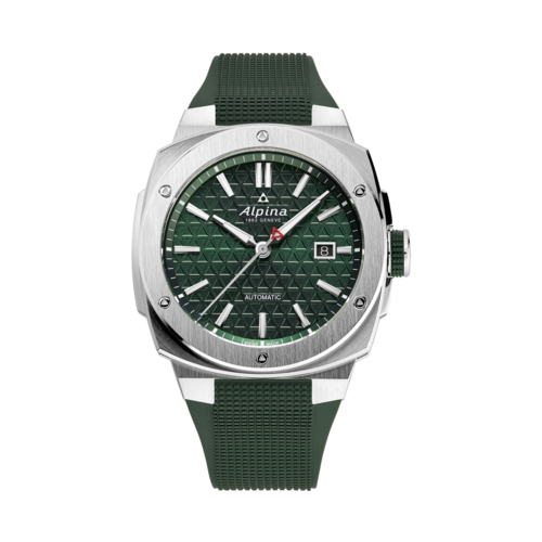 Alpina Men's Alpiner Extreme Automatic Green Rubber Strap Watch