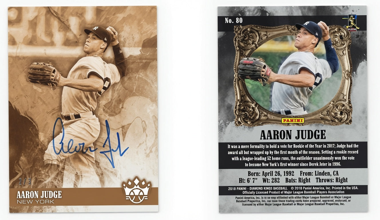 Aaron Judge 2019 Panini Donruss Diamond Kings Recollection Collection 2 of 3